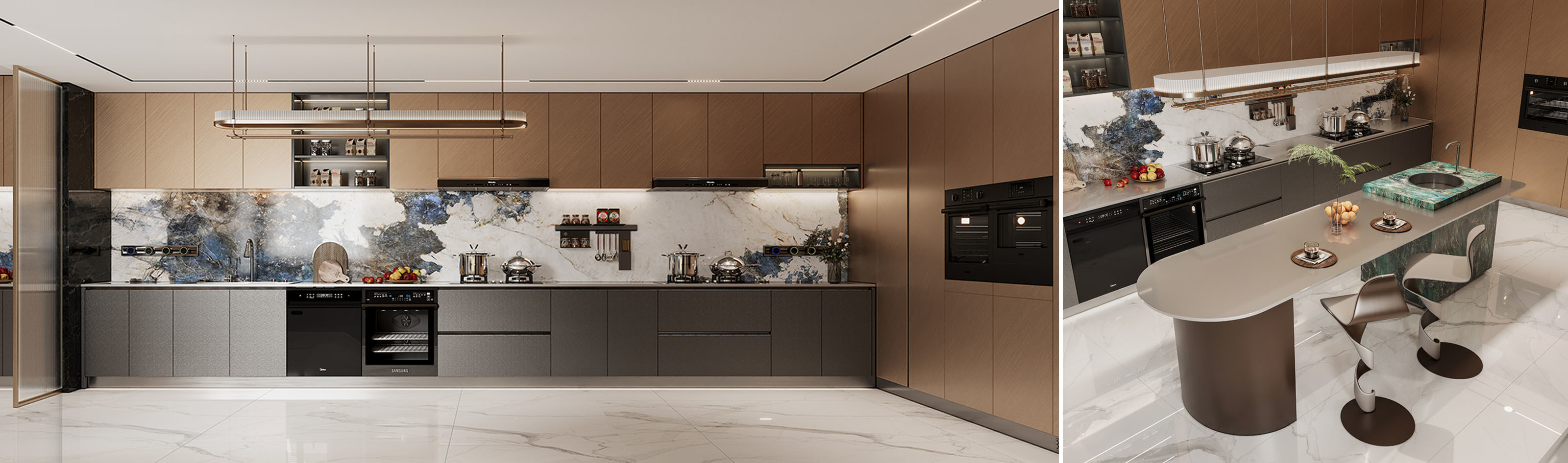 Qualität Moderne Küchenschränke usine