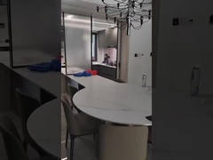 Moderne Küchenschränke aus Edelstahl mit Luxusquarz