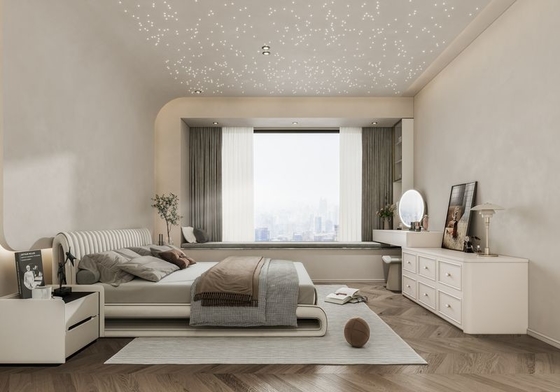 Modern Minimalist Wardrobe With Sleek White Door Panels And Bum Hardware