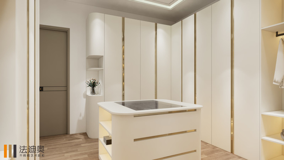Fadior Modern Walk In Closet High End Stainless Steel Dressing Room Formaldehyde Free
