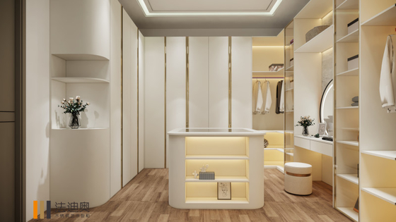 Fadior Modern Walk In Closet High End Stainless Steel Dressing Room Formaldehyde Free