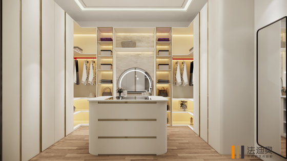 Fadior Modern Walk In Closet High End Stainless Steel Dressing Room Formaldehyde Free