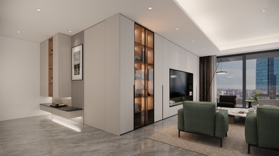 Contemporary Modern Minimalist TV Cabinet Solution Formaldehyde Free