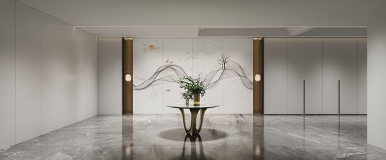 Modern Stainless Steel Custom Basement Storage Solution With Display Wall And Glass Accents