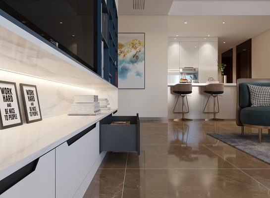 Modern Aesthetic TV Cabient With Multiple Storage Solution And  Durable Structure
