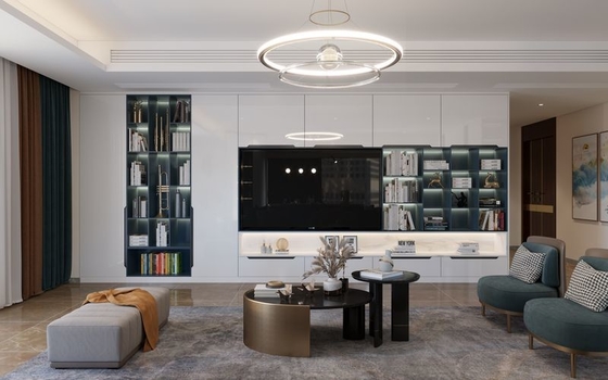 Modern Aesthetic TV Cabient With Multiple Storage Solution And  Durable Structure