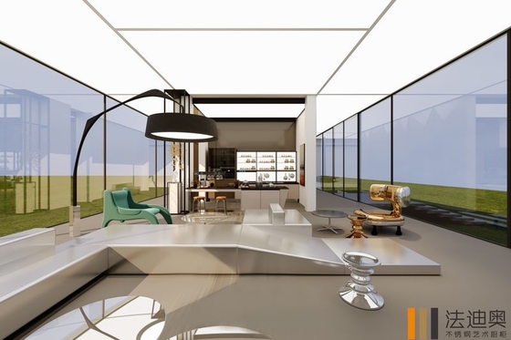 Stainless Steel Outdoor Kitchen Cabinet In Modern White With Smart Storage Features