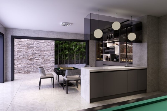 Sleek Grey Finish Stainless Steel Wine And Basement Storage Cabinet Solution