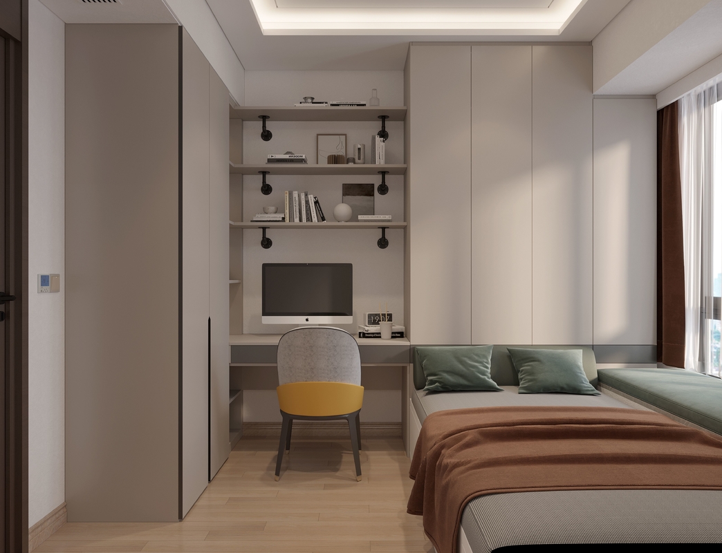 Space-Saving Durable Beige Color Stainless Steel Tatami Cabinet Solution