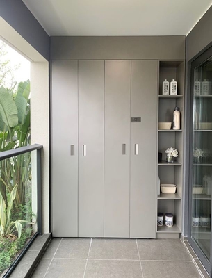 Starry Gray Balkon Lagereinheit Waschmaschine und Trockner Schrank anpassbar